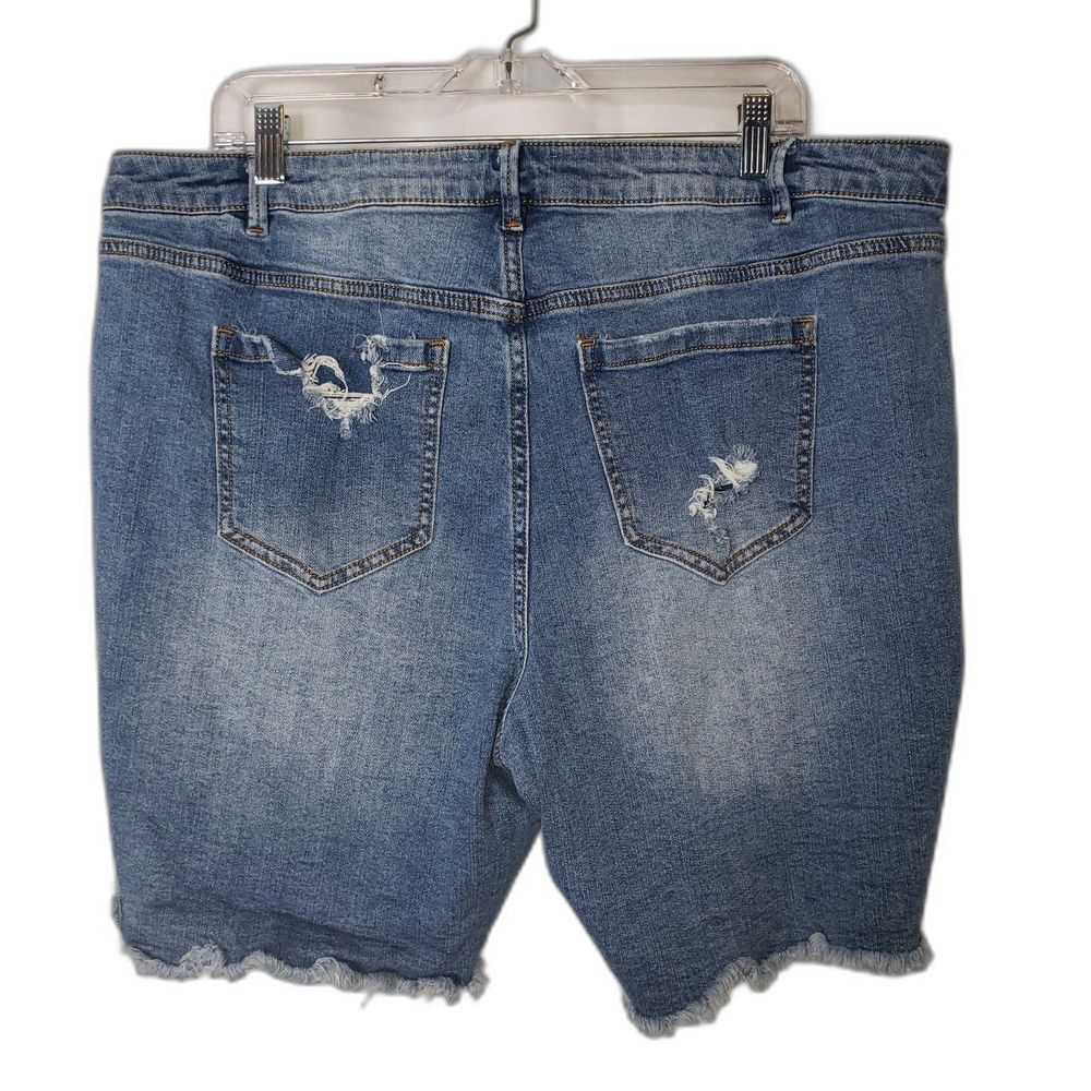 Eloquii Elements Destroyed And Distressed Denim J… - image 6